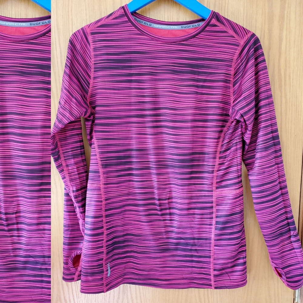 Pink and Black Striped Base Layer